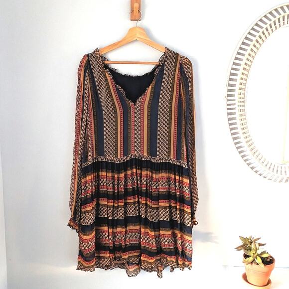 SEZANE Noeline Dress, Maya Print, Short, multicolor, size FR 40/US 8, EUC - Picture 2 of 9